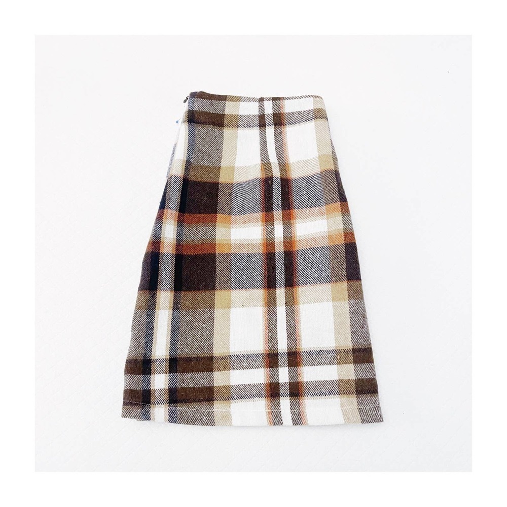 Olivier Goureau Plaid Tartan Skirt Paris NWT SZ US 12